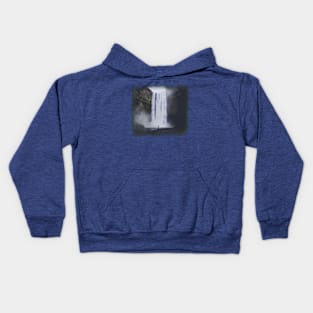 Waterfall design Kids Hoodie